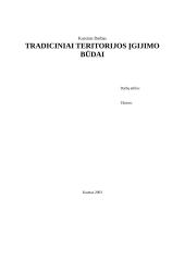 Tradiciniai teritorijos įgyjimo būdai 1 puslapis