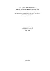 Verslo planas: IĮ "Muzikinis baras "