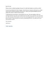 Letter to reject an offer