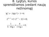 Skyriaus apie lygtis kartojimas 19 puslapis