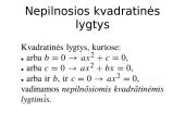 Skyriaus apie lygtis kartojimas 4 puslapis
