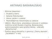 Antanas Baranauskas - Lietuvos poetas, kalbininkas, vyskupas, giesminykas 12 puslapis