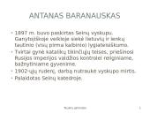 Antanas Baranauskas - Lietuvos poetas, kalbininkas, vyskupas, giesminykas 16 puslapis