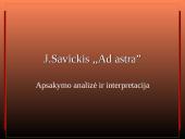 J.Savickis ,,Ad astra”