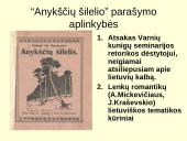 Keliais aspektais aptariamas “Anykščių šilelis”? 3 puslapis