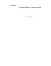 Verslo vietos politikos formavime analizė