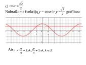 Kosinuso funkcija 13 puslapis