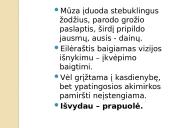 Kūrybos tema Maironio ,,Pavasario balsuose”  10 puslapis