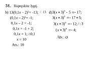 Laipsninės lygtys 13 puslapis