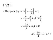Lygtys su kosinusais (teorija) 11 puslapis