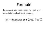 Lygtys su kosinusais (teorija) 5 puslapis