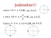 Lygtys su kosinusais (teorija) 6 puslapis