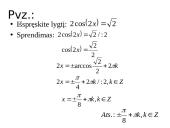Lygtys su kosinusais (teorija) 8 puslapis