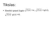 Lygtys su kvadratinėmis šaknimis 2 puslapis