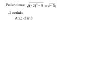 Lygtys su kvadratinėmis šaknimis 18 puslapis