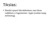 Lygtys, kurios sprendžiamos įvedant naują nežinomąjį 2 puslapis