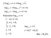 Lygtys, kurios sprendžiamos įvedant naują nežinomąjį 8 puslapis
