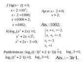 Logaritminės lygtys 11 puslapis