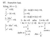 Logaritminės lygtys 12 puslapis