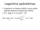 Logaritminės lygtys 3 puslapis