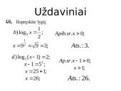 Logaritminės lygtys 10 puslapis