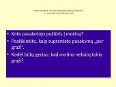 Vaiko ir suaugusiųjų elgesys apsakyme ,,Kova” 8 puslapis