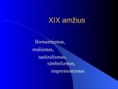 XIX amžiaus literatūros srovės