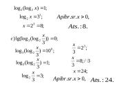 Sudėtingesnės logaritminės lygtys 12 puslapis