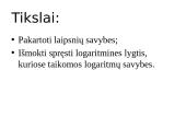 Sudėtingesnės logaritminės lygtys (teorija) 2 puslapis