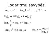 Sudėtingesnės logaritminės lygtys (teorija) 3 puslapis