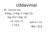 Sudėtingesnės logaritminės lygtys (teorija) 5 puslapis