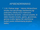 Adomo Mickevičiaus kūrybos bruožai 11 puslapis
