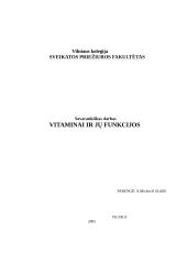 Vitaminai ir jų funkcijos 6 puslapis