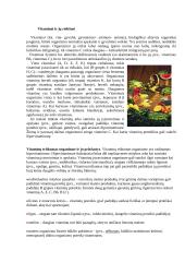 Vitaminai ir jų reikšmė 2 puslapis