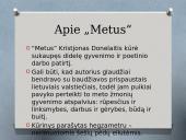 K. Donelaitis ir apie „Metus“  2 puslapis