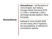 Romantizmas skaidrės 3 puslapis