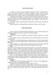 What is the role of religion in society? 2 puslapis
