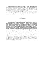 What is the role of religion in society? 5 puslapis