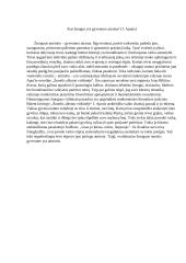 Kas žmogui yra gyvenimo atrama? (J. Aputis)