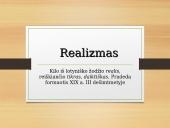 Realizmas pristatymas
