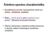 Švietimo epocha pristatymas 2 puslapis