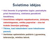 Švietimo epocha pristatymas 3 puslapis