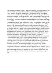 Argument against gene editing