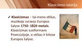Klasicizmas pristatymo skaidrės 2 puslapis
