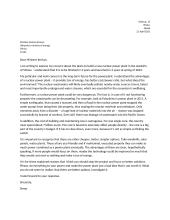 Letter of Protest
