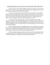 Should dangerous sports like this be banned?