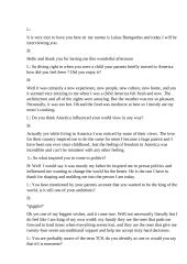 Interview in English