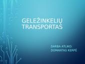 Apie geležinkelių transportą