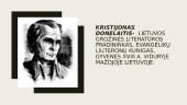 Kristijonas Donelaitis pristatymas 3 puslapis