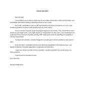 Formal reply letter